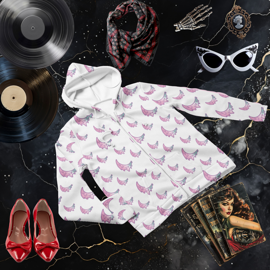 Crescent Moon Zip Hoodie