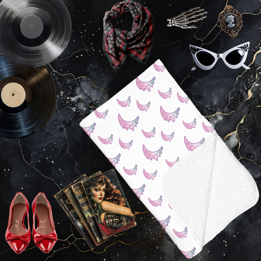 Crescent Moon Arctic Fleece Blanket