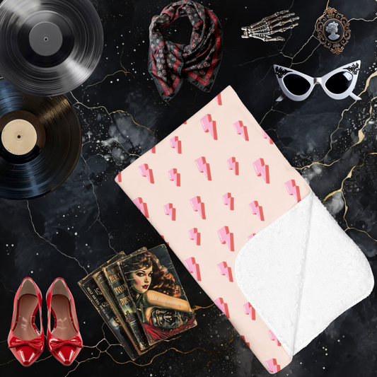 Pink Lightning Arctic Fleece Blanket