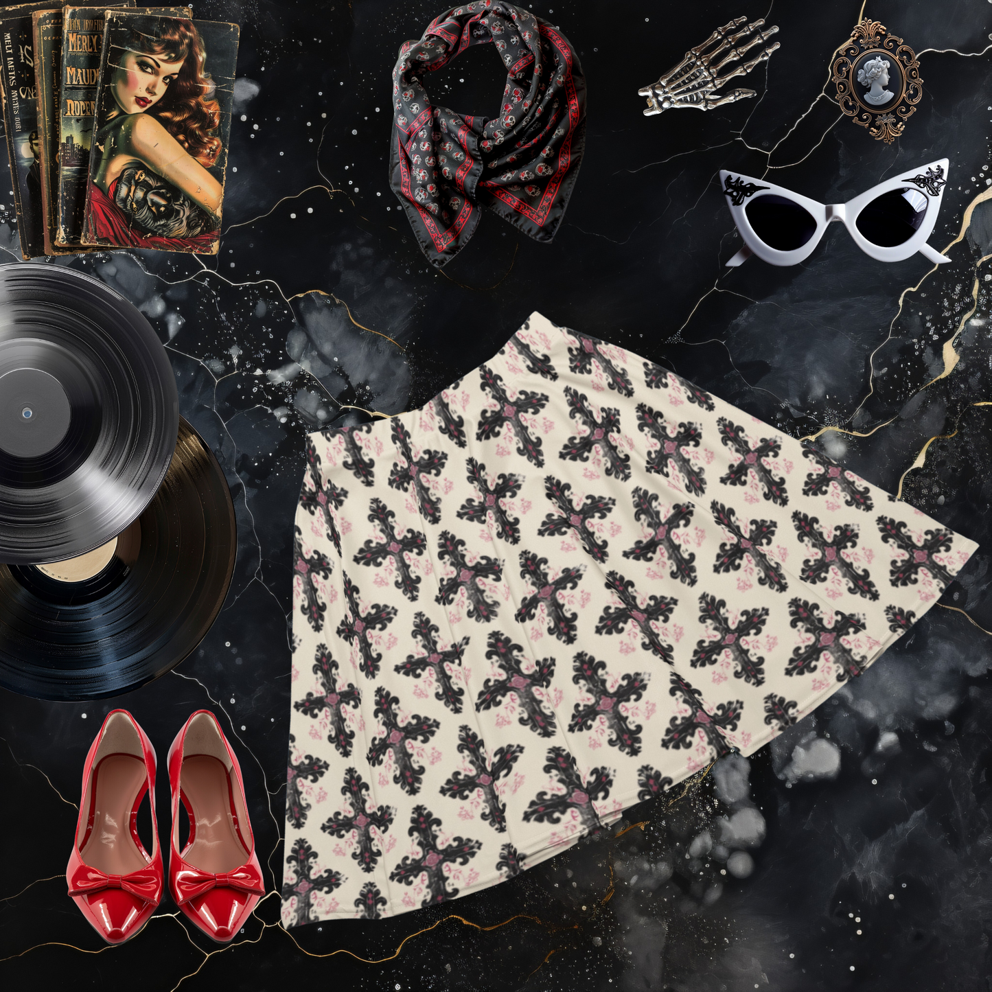 Sacred Symmetry Skater Skirt