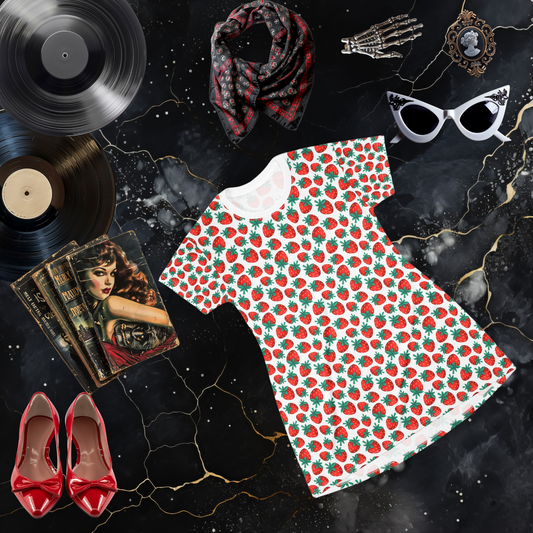 Strawberry T-Shirt Dress