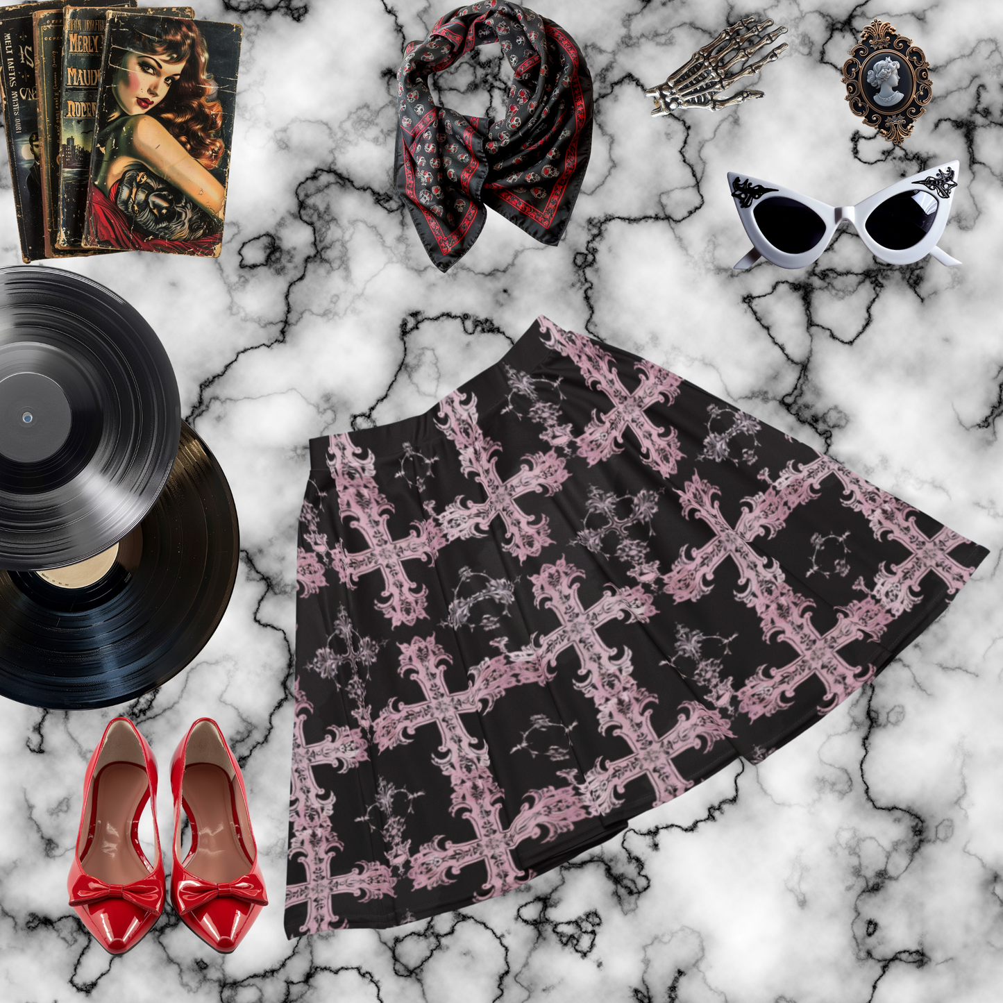 Crossed Paths Serenity Skater Skirt
