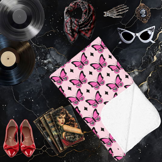 Y2K Butterflies Arctic Fleece Blanket