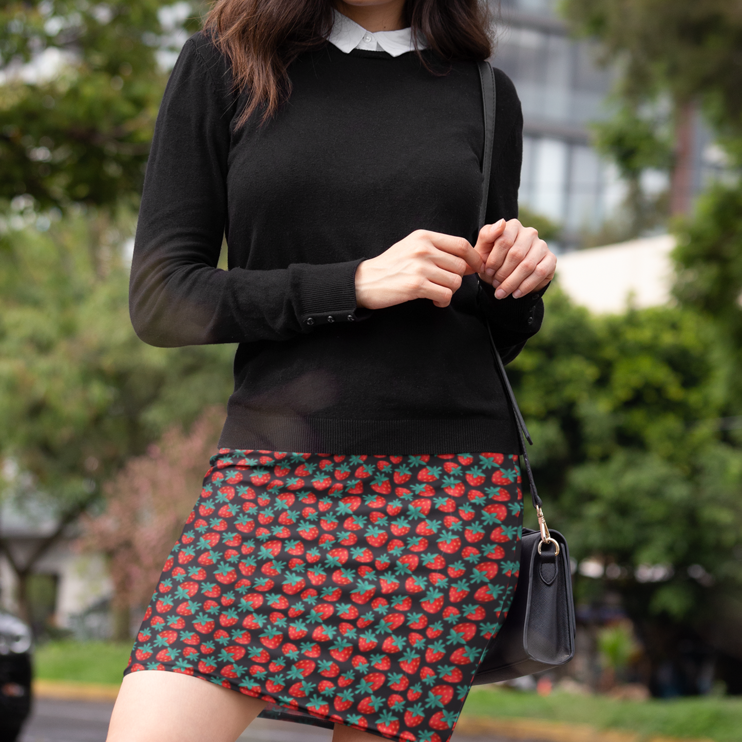 Strawberry Pencil Skirt