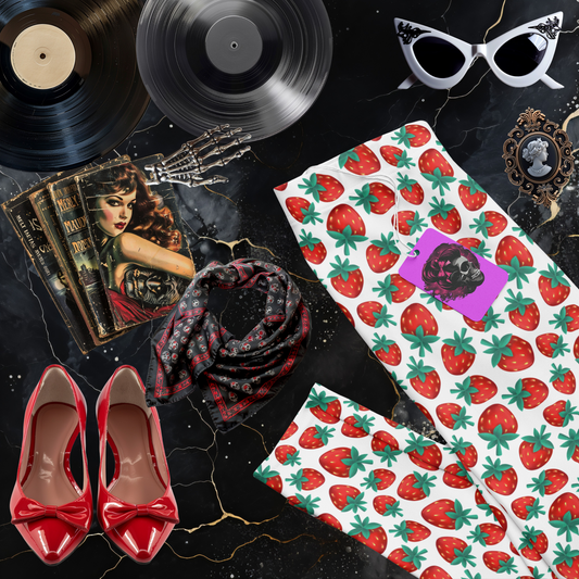 Strawberry Capri Leggings