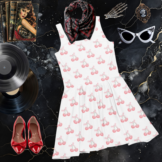 Coquette Cherry Skater Dress