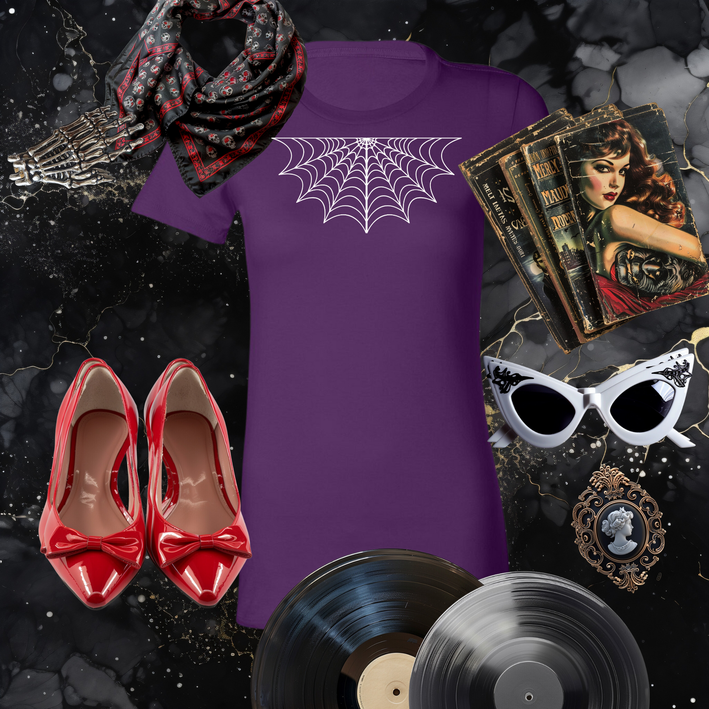 Under Her Web Tee