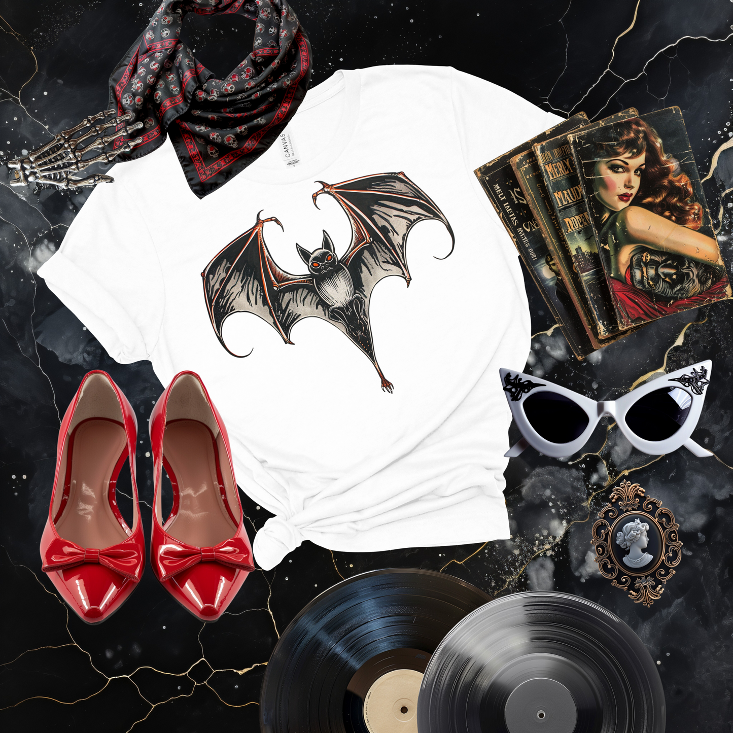 Boldly Batty Front Image T-Shirt