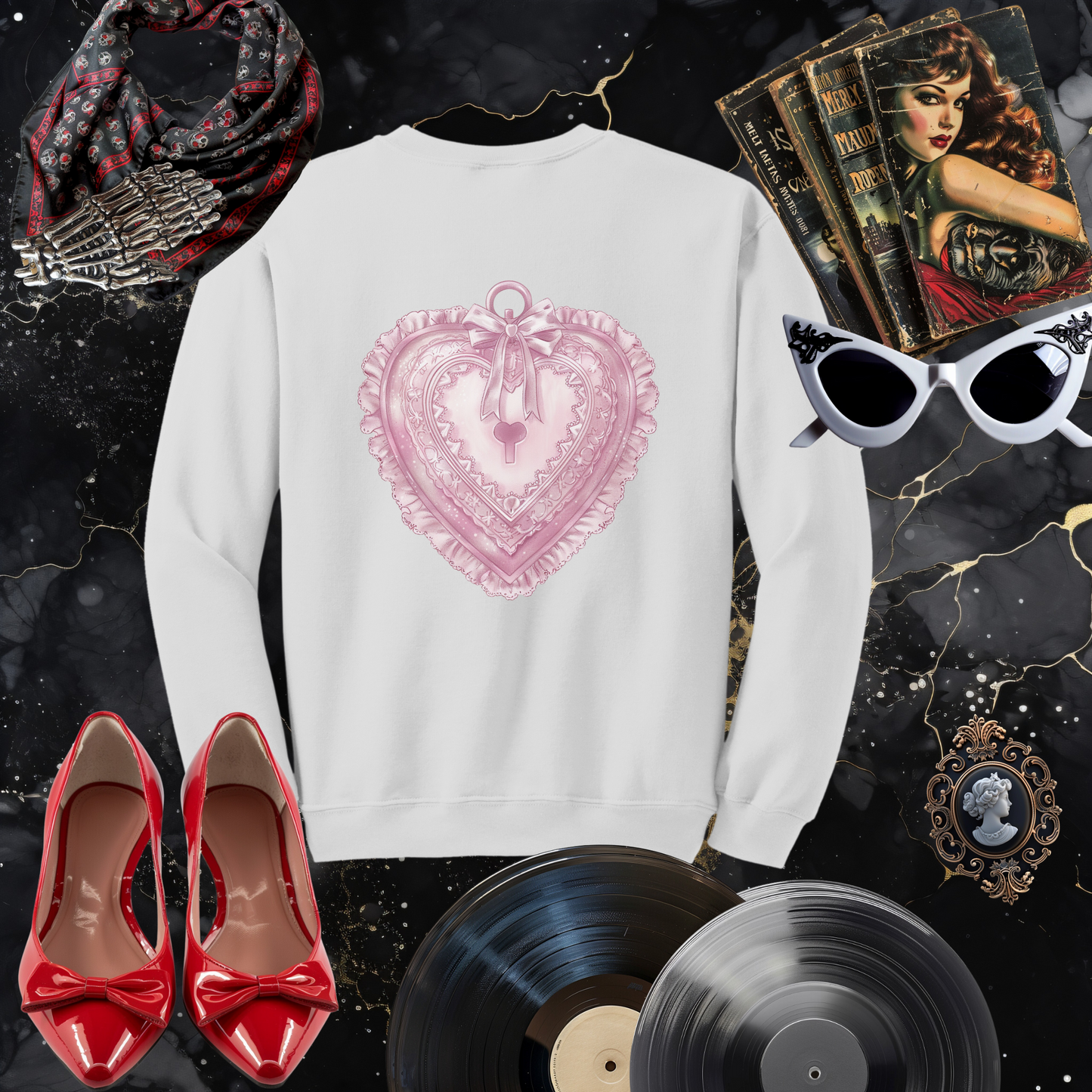 Cupid's Cage Drop Shoulder Sweatshirt