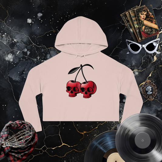 Cherry Bomb Cropped Hooded Sweatshirt