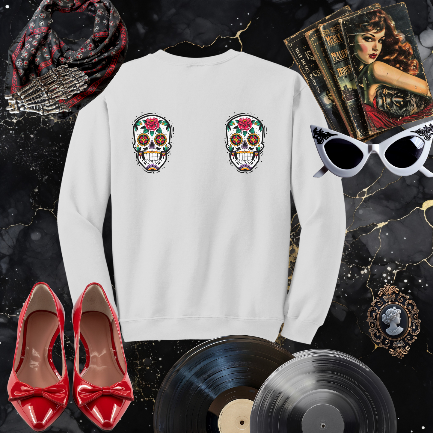 Calavera Drop Shoulder Sweatshirt