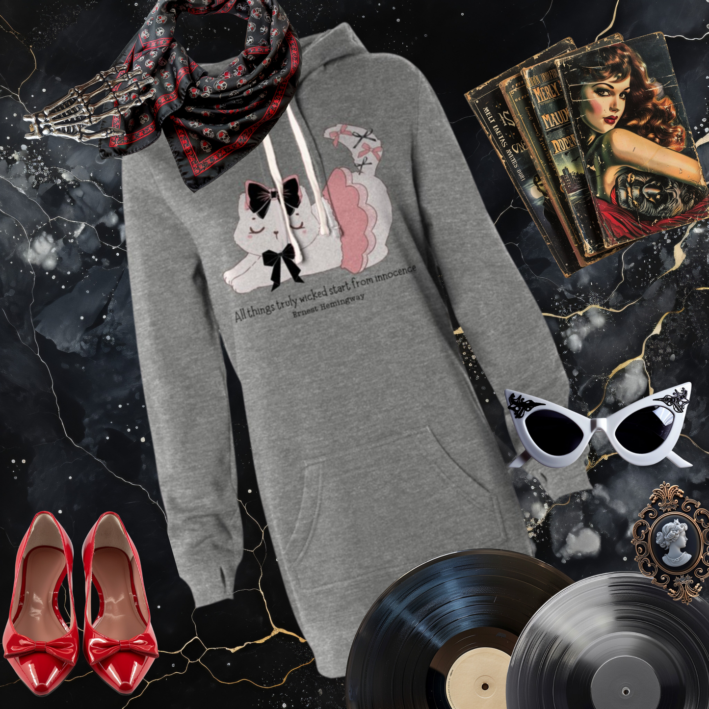 Innocent Hooded Sweatshirt Dress