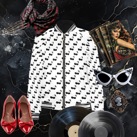 Black Cherry Women's Varsity Jacket