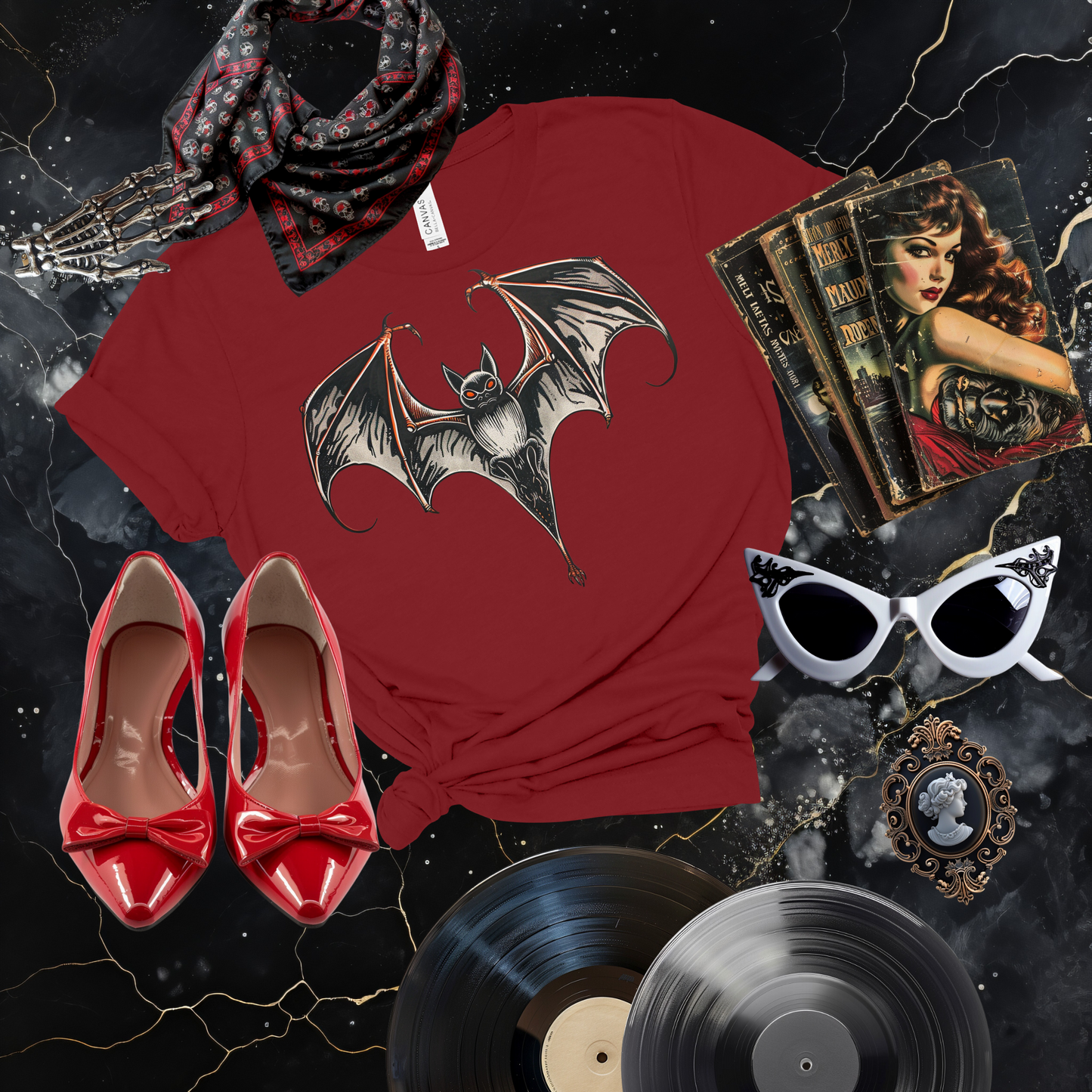 Boldly Batty Front Image T-Shirt