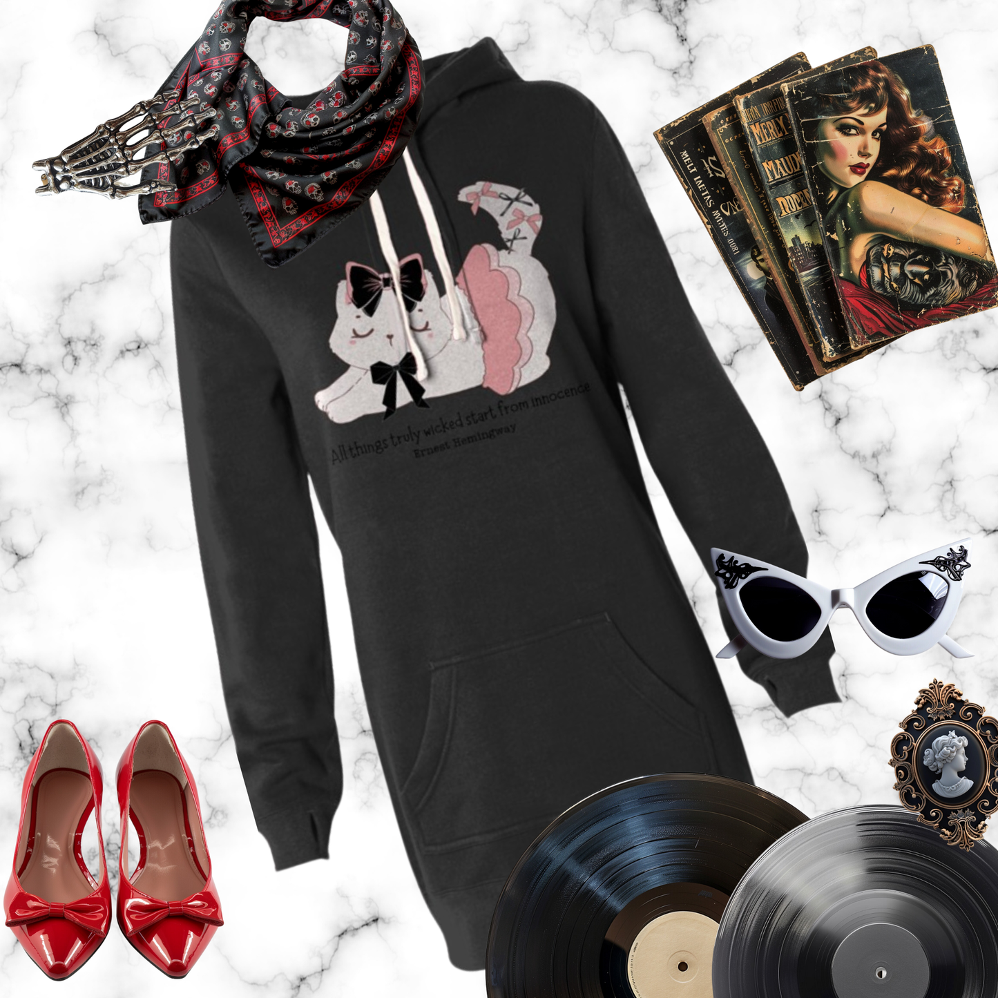 Innocent Hooded Sweatshirt Dress