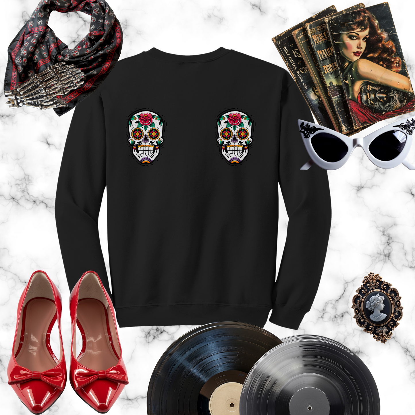 Calavera Drop Shoulder Sweatshirt